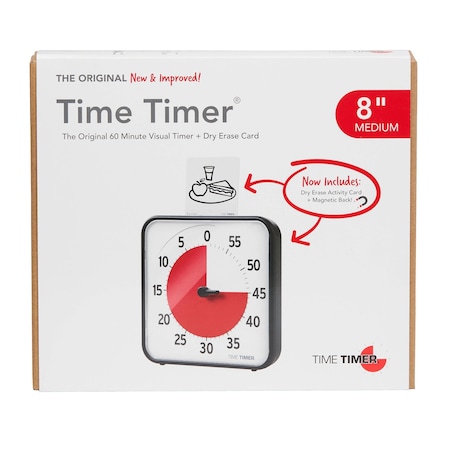 Time Timer Original Timer, 8 Inch, Medium TT08BW
